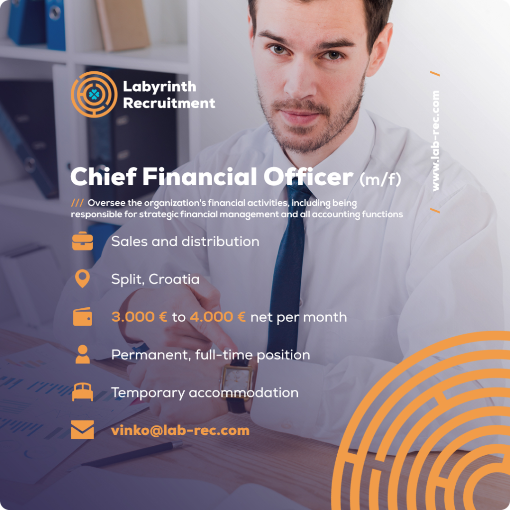 Poslovi u Hrvatskoj by Labyrinth Recruitment - Chief Financial Officer