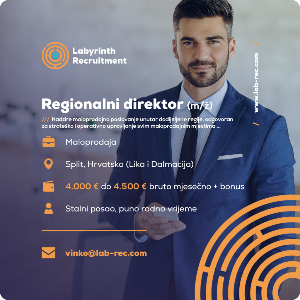 Poslovi u Hrvatskoj by Labyrinth Recruitment - Regionalni direktor