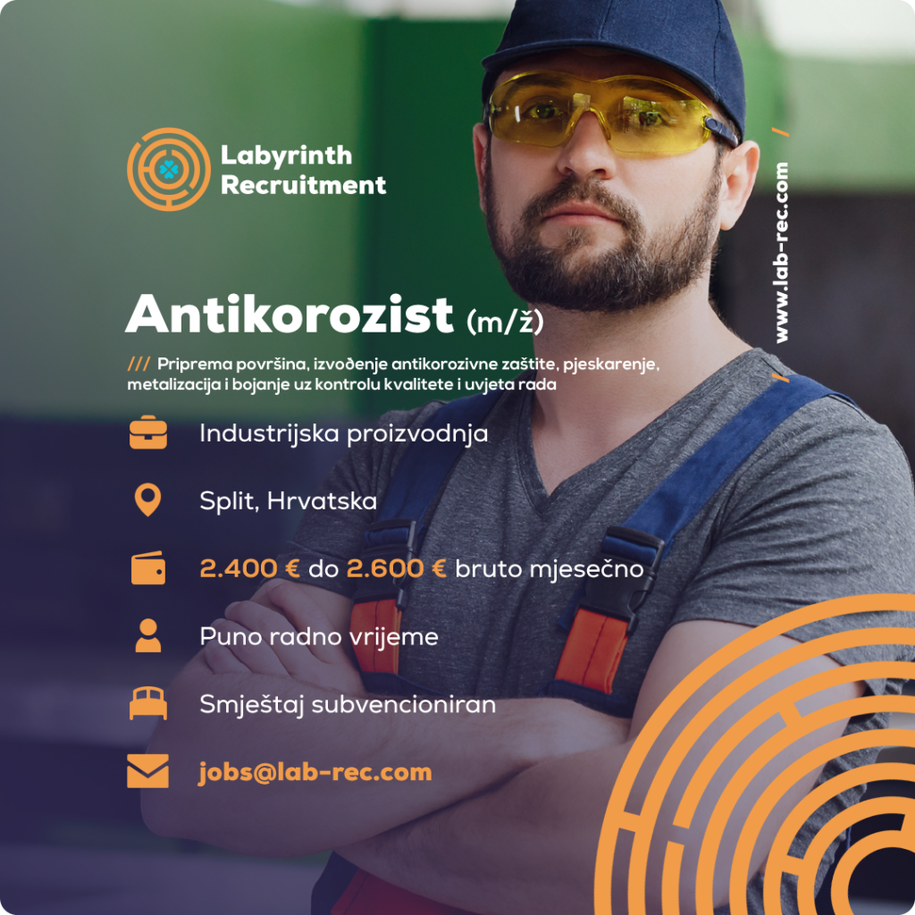 Poslovi u Hrvatskoj by Labyrinth Recruitment - Antikorozist