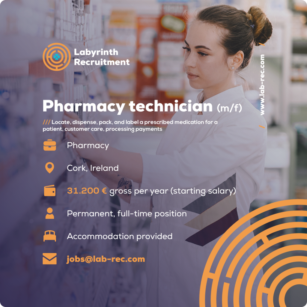 Jobs in Ireland by Labyrinth Recruitment - Pharmacy Technician