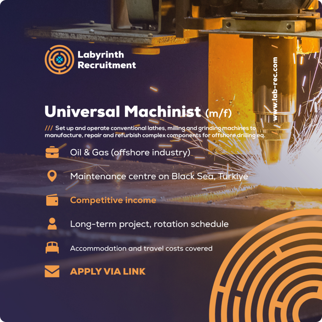 Job in Türkiye - Universal Machinist